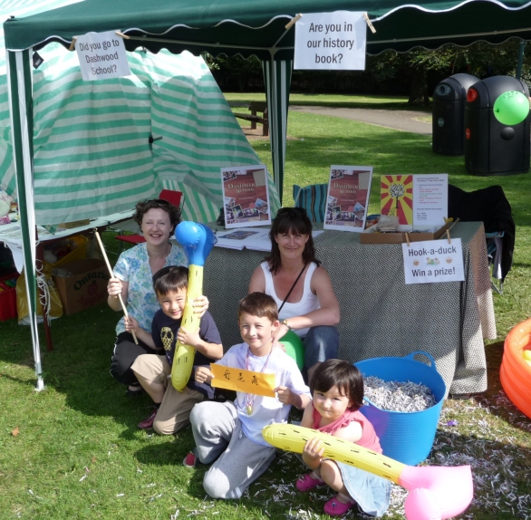 PTA families helped promote the book - and ran a traditional hook-a-duck game too